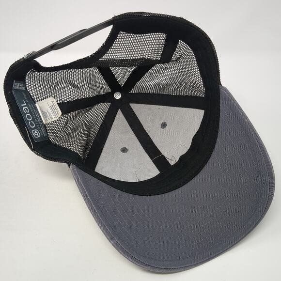 Coal Snapback Mesh Back Trucker Hat Gray One Size Adjustable Colorblock - Picture 7 of 9